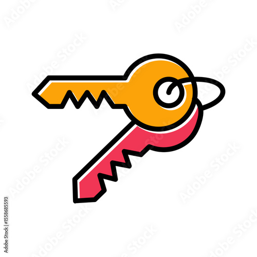 Room Key Icon Design