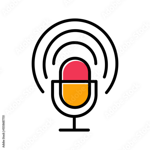 Podcast Logo Icon Design