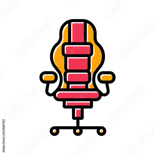 Gaming Chair Icon Design