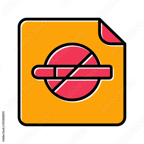 Nicotine Patch Icon Design