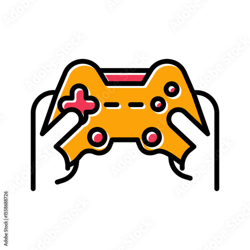 Gaming Setup Icon Design