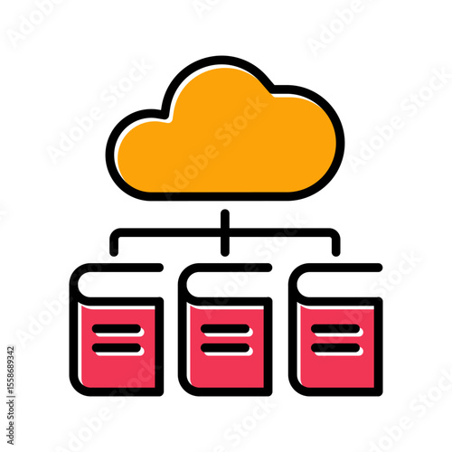 Digital Library Icon Design