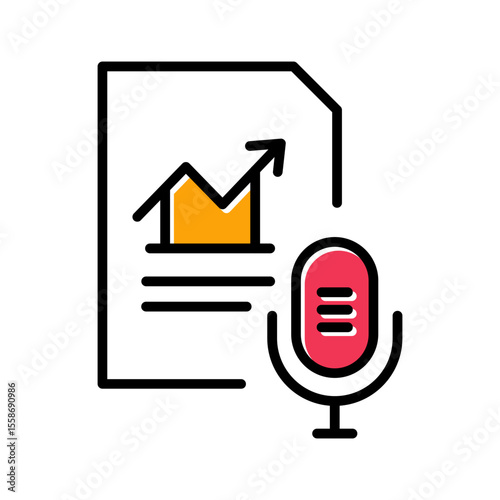 Podcast Analytics Icon Design