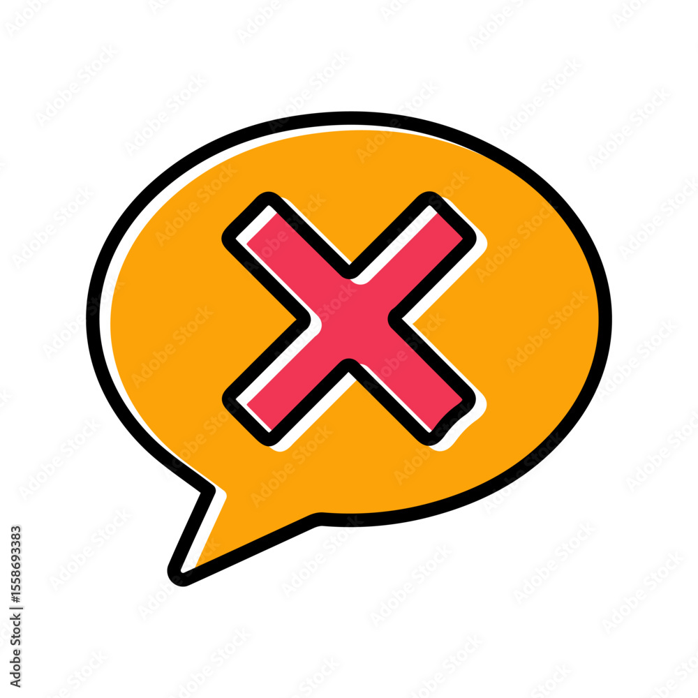 Obraz premium Rejected Icon Design