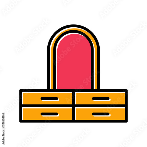 Floor Mirror Icon Design