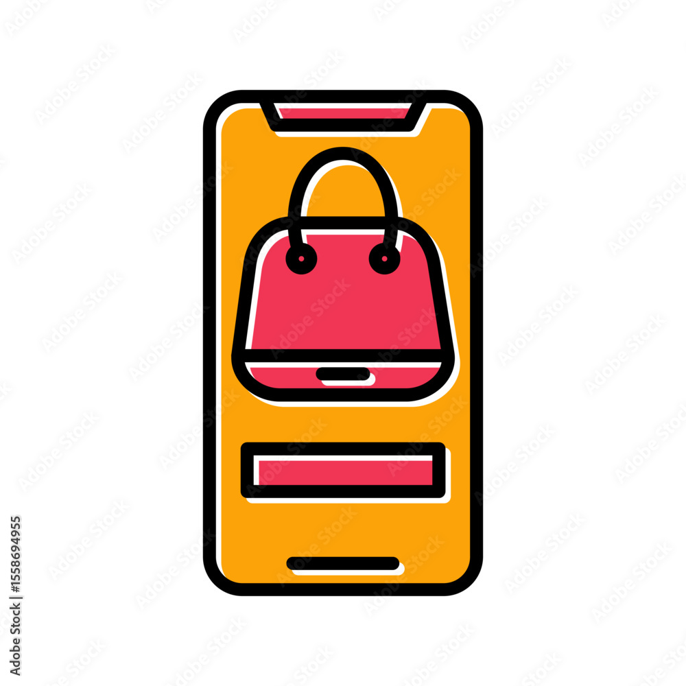 Obraz premium Shopping Feeds Icon Design