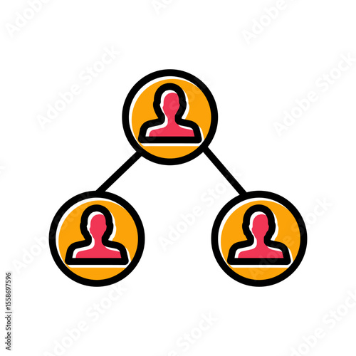 Hierarchy Structure Icon Design