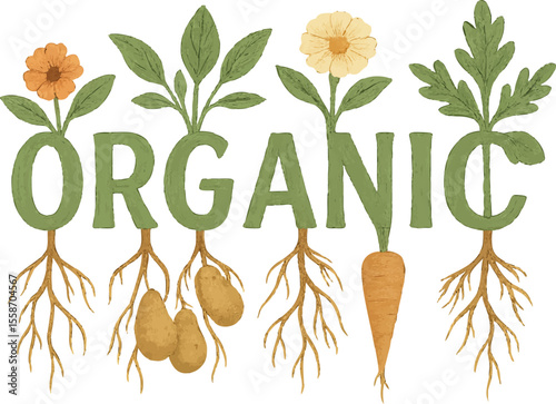 organic typography