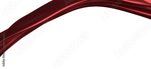 3d render of abstract red c...