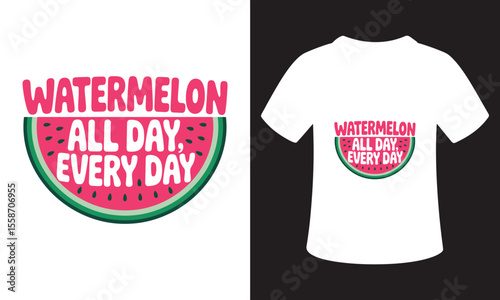 Motivational National Watermelon Day Quote T-Shirt Design