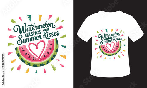 Typography T-Shirt Design On National Watermelon Day Quote
