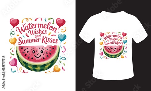 Typography T-Shirt Design On National Watermelon Day Quote
