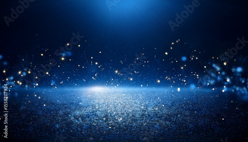 dark blue particles night awards background abstract blue particle glitter luxury background