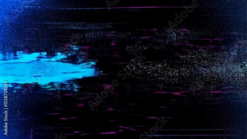 Abstract Glitch Art: Vivid Colors and Digital Distortion