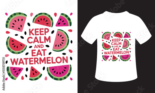 National Watermelon Day Quote Typography T-Shirt Design