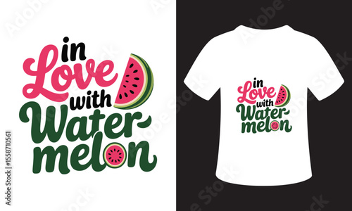 Minimalist National Watermelon Day Quote T-Shirt Design