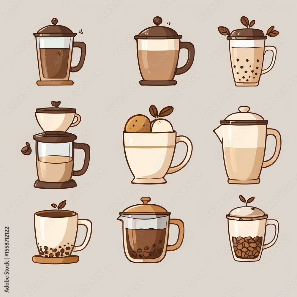 Obraz premium coffee, cafe, drink, tea time, americano, latte,