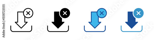 Download Failed Multistyle Vector Icon Isolated On White Background