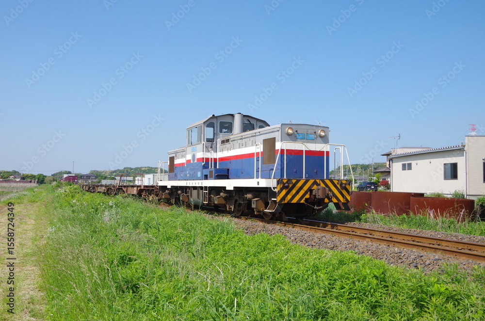 Obraz premium 鹿島臨海鉄道の貨物列車