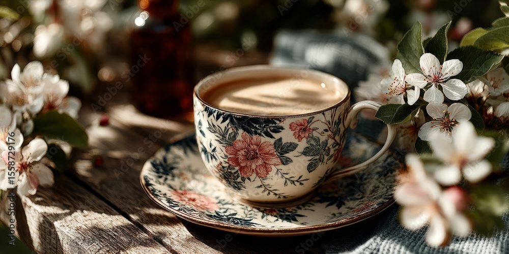 Fototapeta premium Cup of coffee, refreshing