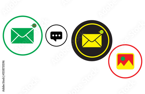 Collection of Connect Icons.Contact us icon set.Contact and Communication Icons.Set of Communication icon.Set of Social media icon:Facebook,Instagram, Twitter, Youtube,Whatsapp, Telegram.Vector