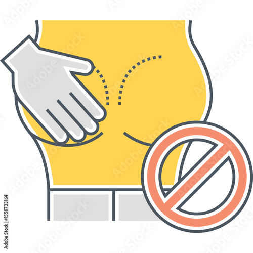 Avoid body contouring surgery concept for health and wellness with no buttock implants