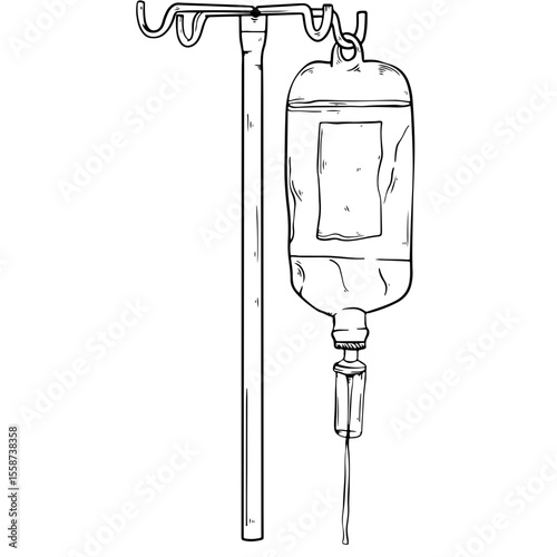 hand drawn hospital⁠
