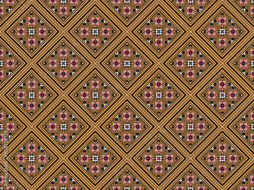 Tribal striped seamless pattern. Aztec geometric vector background. Can be used in textile design, web design for making of clothes, accessories, decorative paper, wrapping, envelope; backpacks, etc.