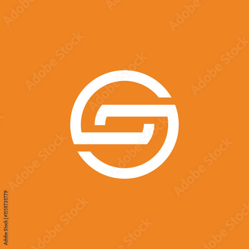 Abstract Circle Letter S Logo design vector template