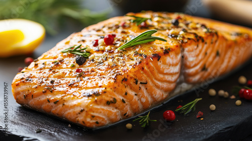 Raw salmon steaks. Salmon, trout, steak, piece of fresh raw fish on a white background. Fish fillet. Seafood. Delicacy.