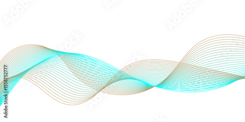 Premium abstract background design with wave line pattern texture in luxury pastel color.

