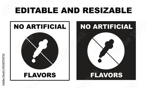 No artificial flavors label Design, artificial flavors, label Design, label 