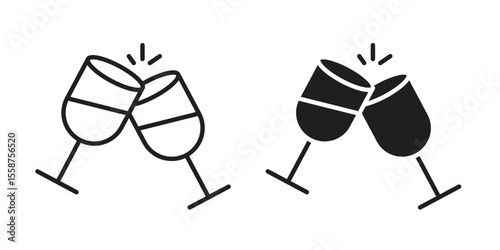 Wine toast icon