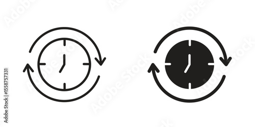 Uptime and downtime icon
