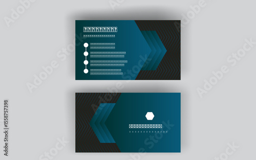 Double-sided corporate business card with image placeholder. Minimal layout in green and beige tones. Name card with red contact icons and photo area. Personal branding card for professionals. 1