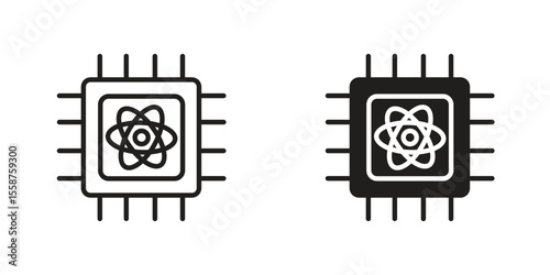 Quantum computing icon