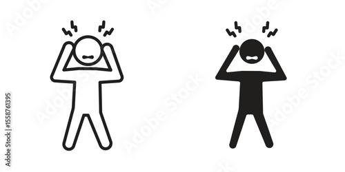 Irritated human icon