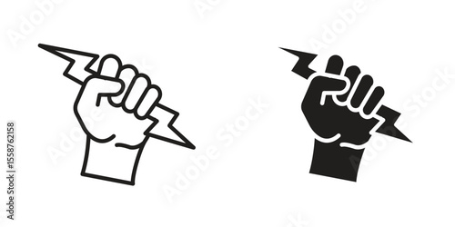 Hand with Power icon