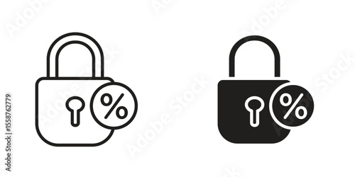 Fixed rate mortgage icon