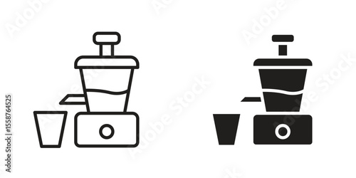 Cold pressed juicer icon