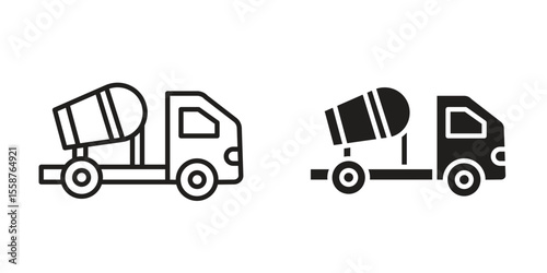 Cement truck icon