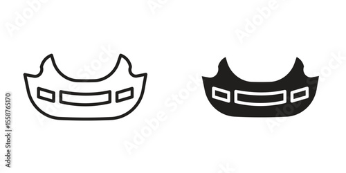 Car bumper icon