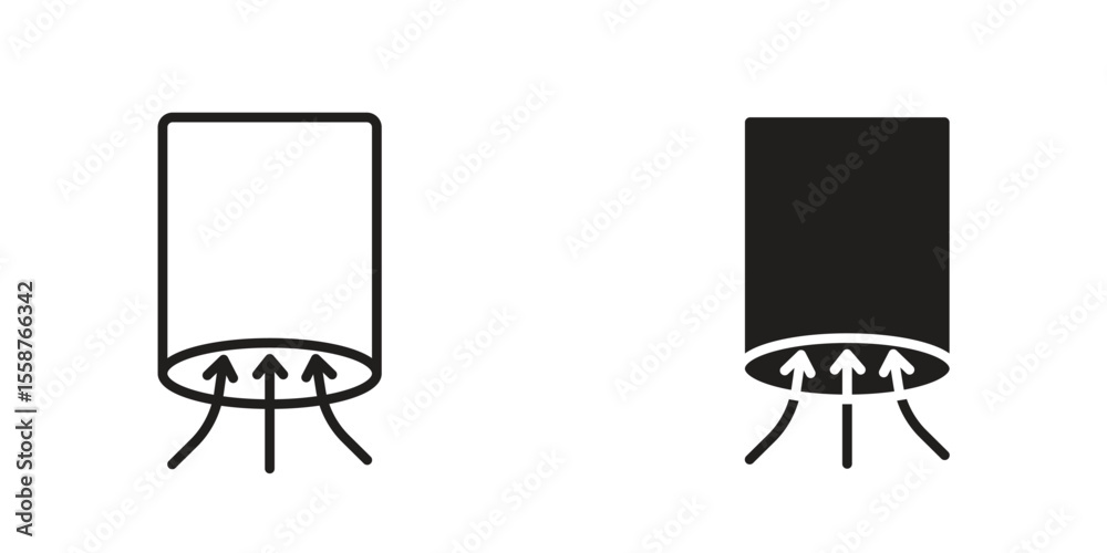 Fototapeta premium Air suction icon