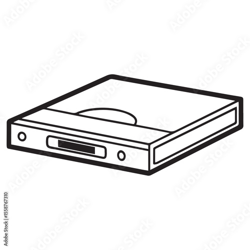 External Slimline DVD-RW Drive Portable Optical Disc Reader and Writer for Laptops and Desktops