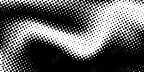 halftone curved line pattern. gradient halftone dots backgrounds