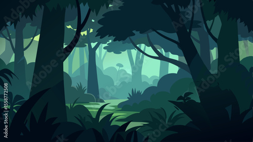 tropical jungle background