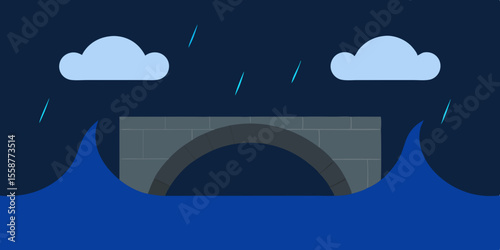 Here's a single sentence for naming and describing the image:

Cloud computing concept illustration: a blue sky with stylized clouds, perfect for business or travel banners and icons