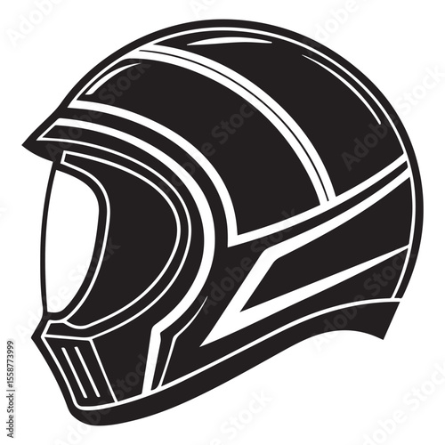 vector illustration of a helmet