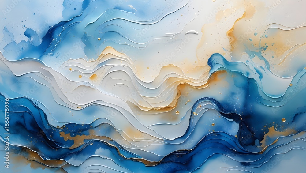 Obraz premium blue water abstract background