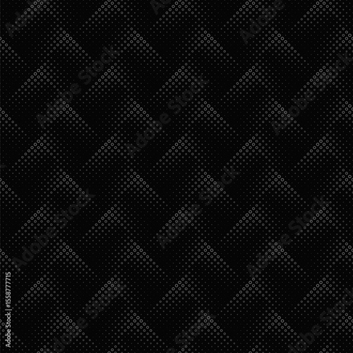Geometrical circle pattern background - abstract black and white vector design